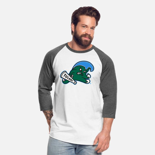 Tulane Green Wave Left Chest Icon Black