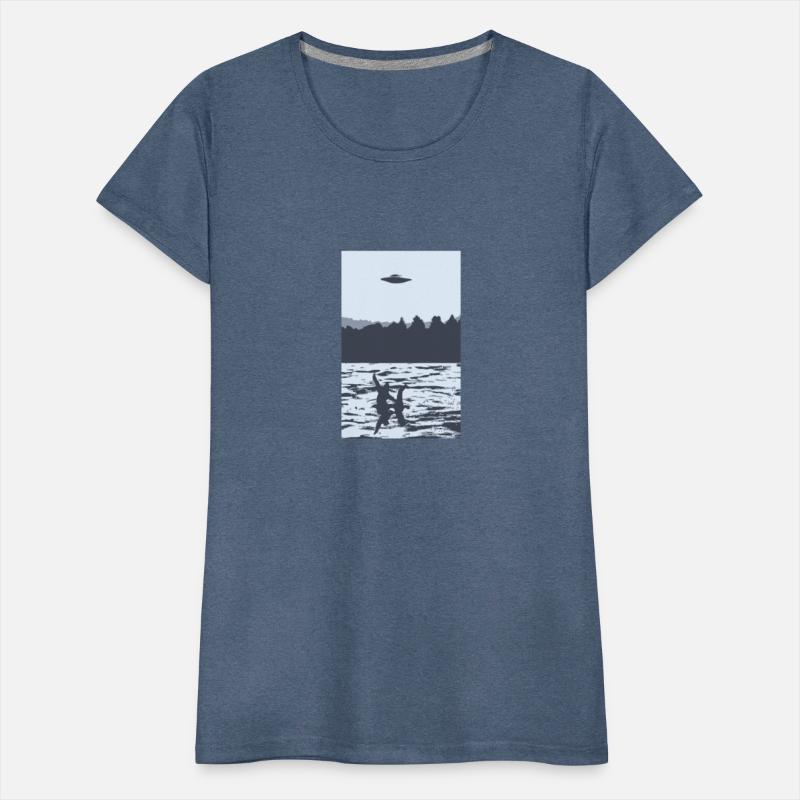 UFO over Bigfoot Riding on Nessie Lochness Monster