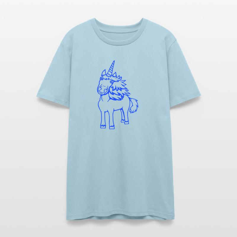 Unicorn Pretty Hair Cute Friendly Cartoon Horse