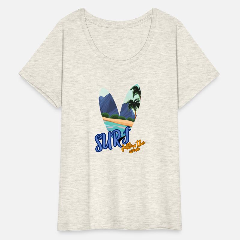 Unisex T-Shirt Surf ,follow the wave