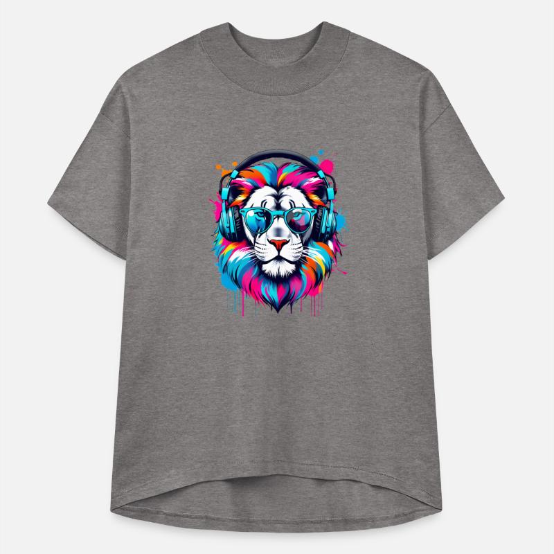 Vibrant Ink Splatter Swag Lion Pop Art, Colorful