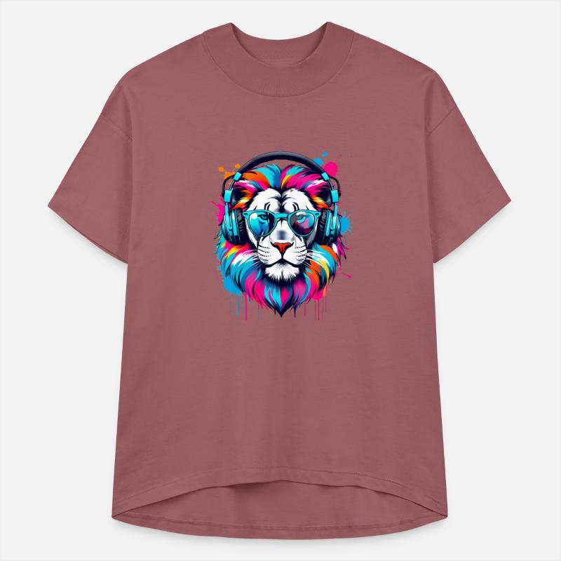 Vibrant Ink Splatter Swag Lion Pop Art, Colorful