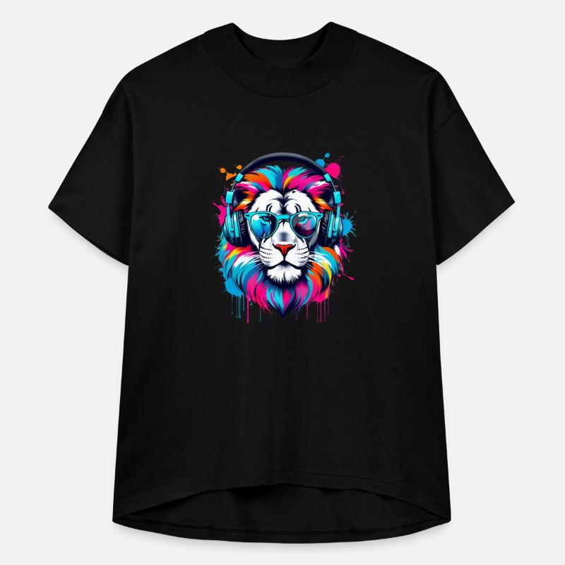 Vibrant Ink Splatter Swag Lion Pop Art, Colorful