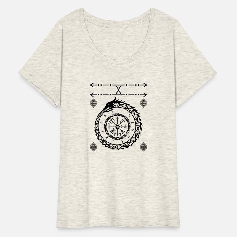 Viking Worldserpent with Futhark Runes