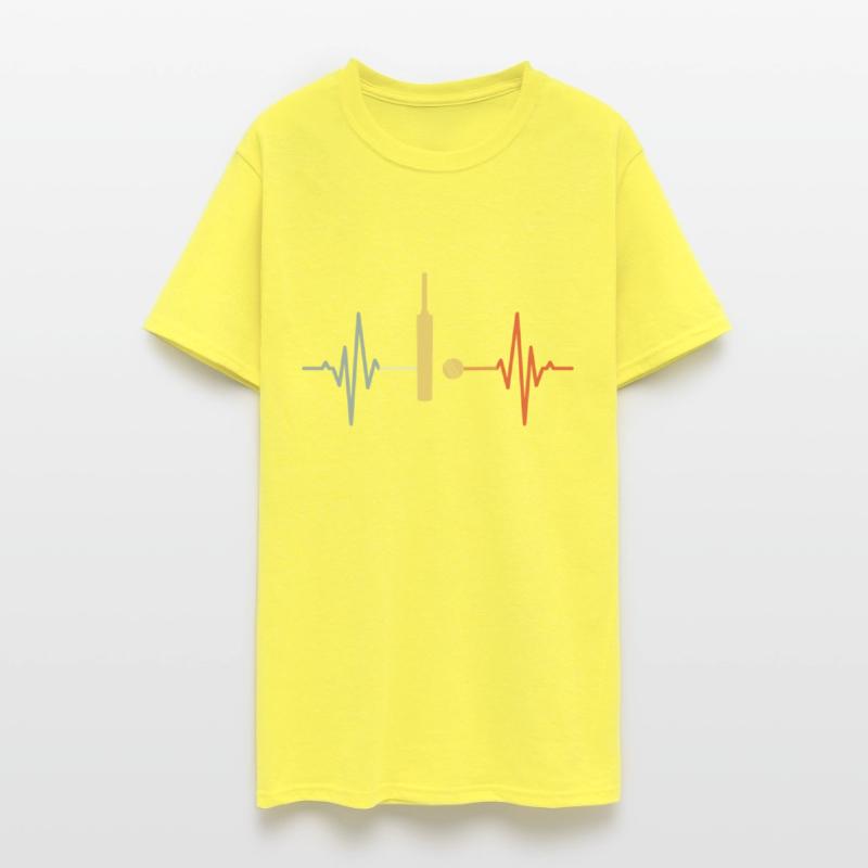 Vintage Bat and Ball Heartbeat