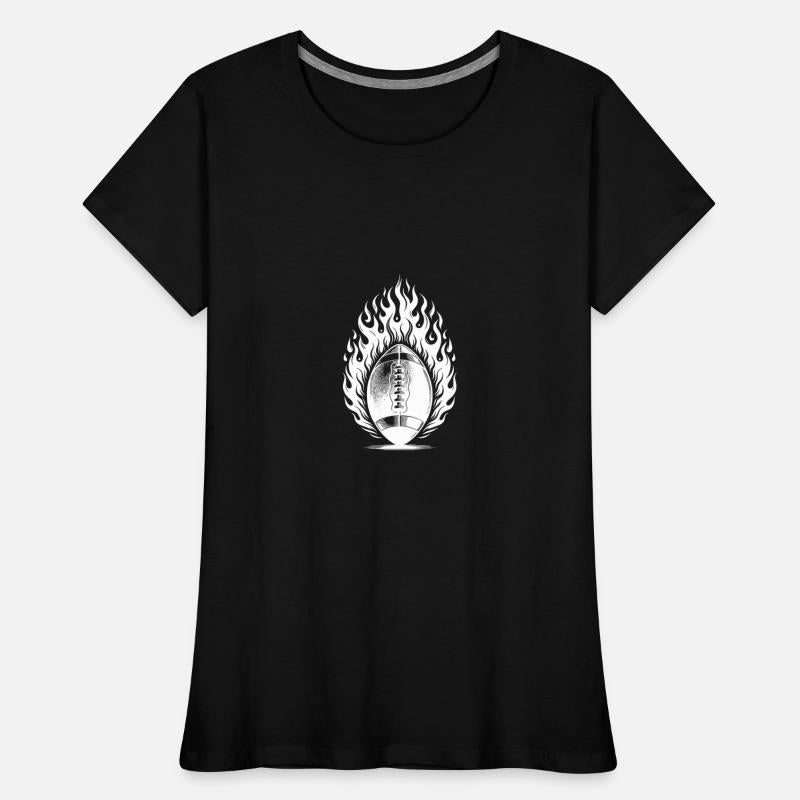 Vintage Football Kick In Flames And Fire