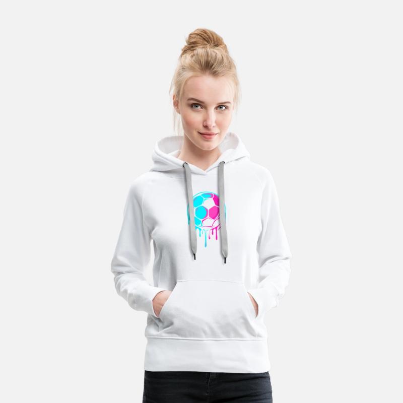 Vivid Dripping Soccer Ball Artwork