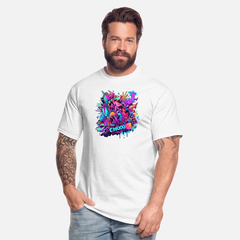 Watercolor splash graffiti design. Choo.