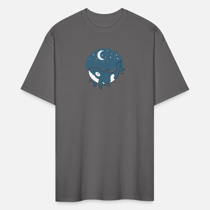 Whale with Moon with Stars