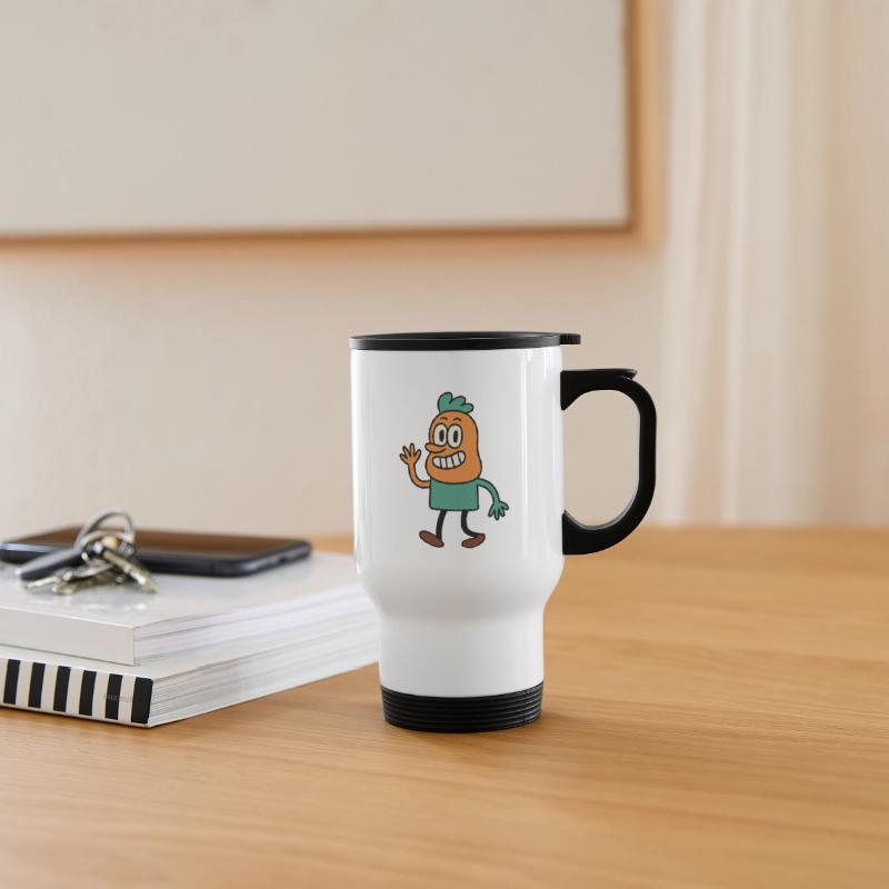 Whimsical Carrot Character Illustration