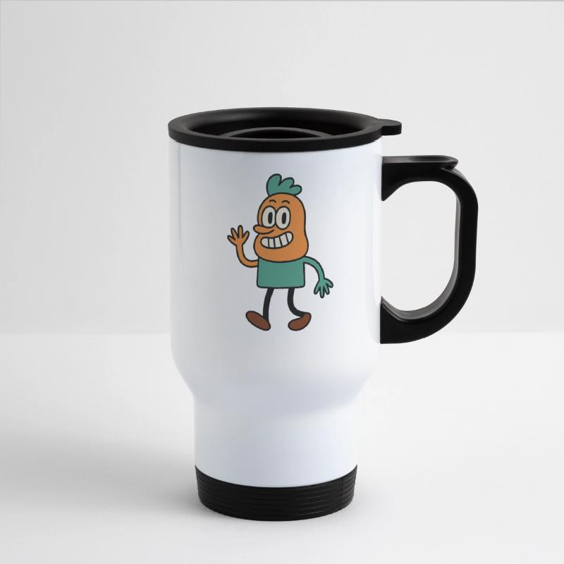 Whimsical Carrot Character Illustration