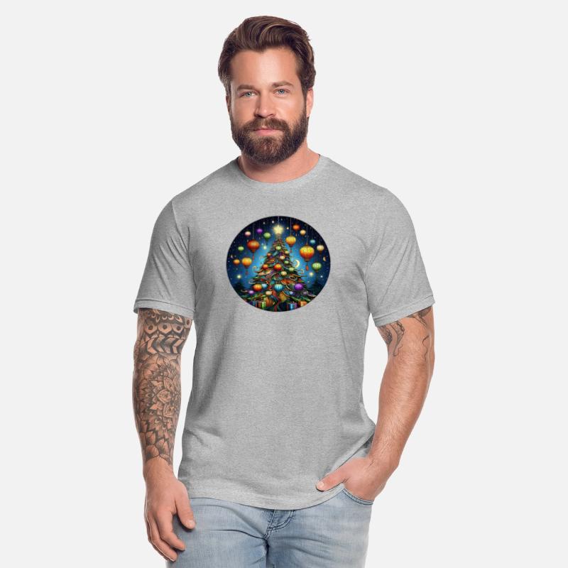 Whimsical Christmas Tree with Paper Lanterns