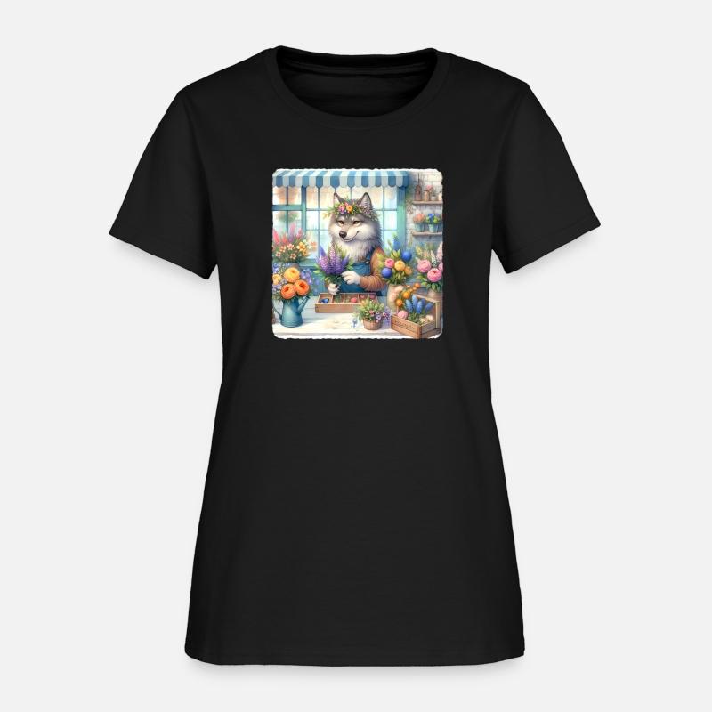 Wolf Arranging Bouquets Quaint Flowers