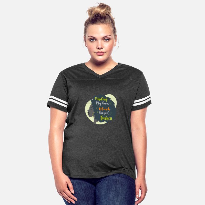 Womens Minding My Own Black Owned Business Black E