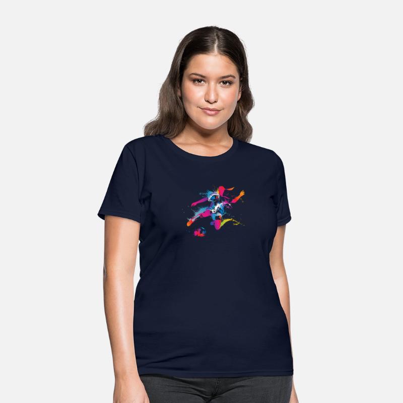 Women's Soccer Color Splatter