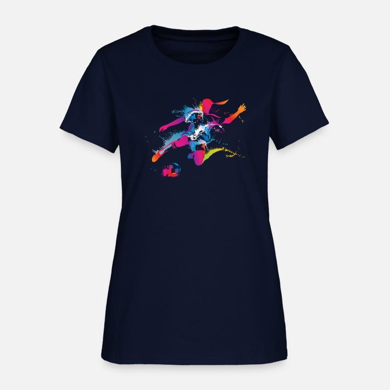 Women's Soccer Color Splatter