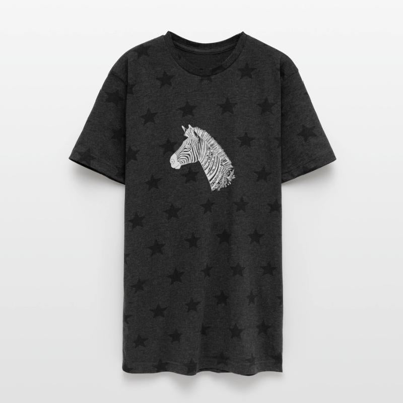 Zebra Head Tattoo Style Lines